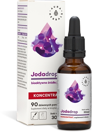 Aura Herbals Jodadrop koncentrat krople na prawidłową czynność tarczycy