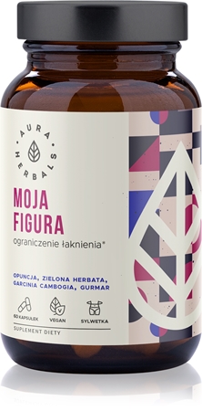 Aura Herbals Moja Figura kapsułki ziołowe do kontroli masy ciała i metabolizmu tłuszczu