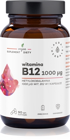 Aura Herbals Witamina B 12 (1000 µg) | Notino.pl