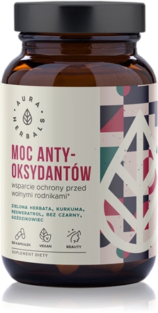 Aura Herbals Moc Antyoksydantów vegan kapsułki do detoksykacji organizmu i na wsparcie odporności