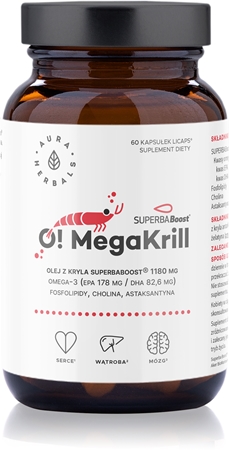 Aura Herbals O! MegaKrill 1180 mg kapsułki do podtrzymania witalności