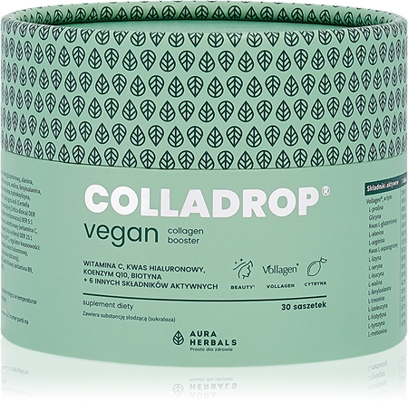 Aura Herbals Colladrop Vegan collagen booster kolagen na piękne włosy, skórę i paznokcie