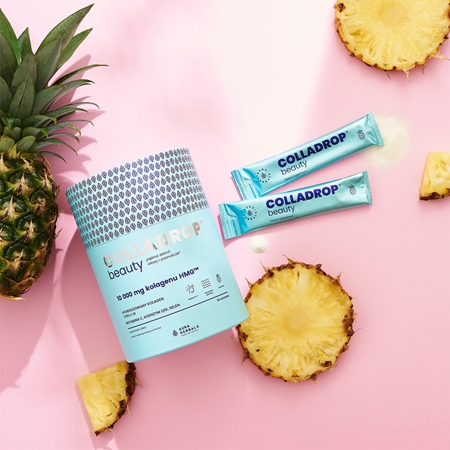 Aura Herbals Colladrop Beauty collagen HMG 10 000 mg kolagen morski na piękne włosy, skórę i paznokcie