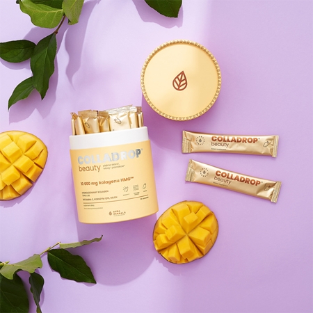 Aura Herbals Colladrop Beauty collagen HMG 10 000 mg kolagen morski dla doskonałej skóry, włosów i paznokci