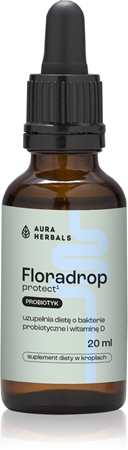Aura Herbals Floradrop protect Probiotyk probiotyki na wzmocnienie odporności i procesów trawienia