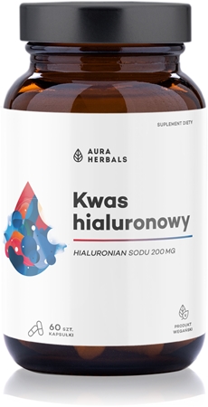 Aura Herbals Kwas hialuronowy 200 mg kapsułki z kwasem hialuronowym