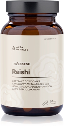 Aura Herbals Mycodrop Reishi kapsułki na wsparcie układu odpornościowego