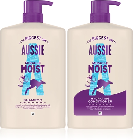 Aussie Miracle Moist sada pro hydrataci a lesk