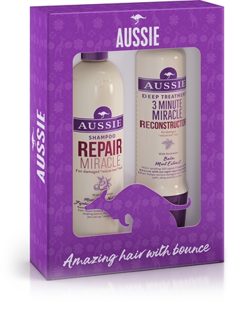 Aussie Repair Miracle coffret cadeau (pour cheveux abîmés)