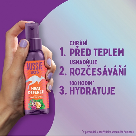 Aussie SOS Heat Defence sprej na vlasy