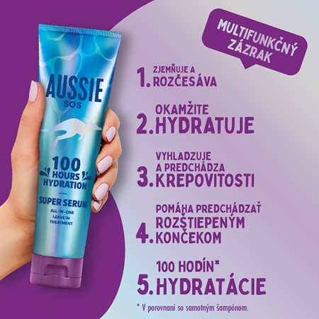 Aussie SOS Super Serum bezoplachové sérum na vlasy