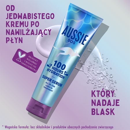 Aussie SOS Super Serum serum bez spłukiwania do włosów