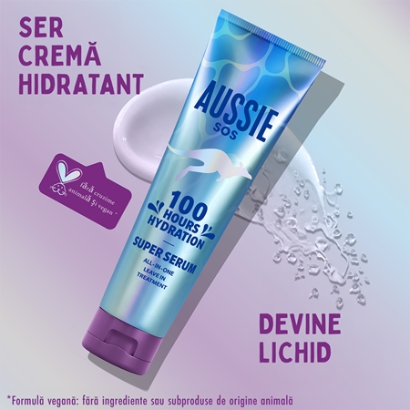 Aussie SOS Super Serum ser fara clatire pentru păr