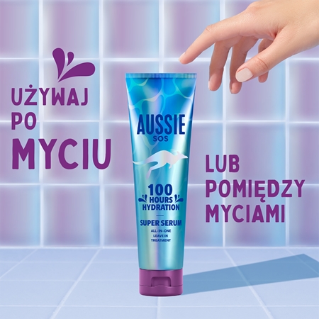 Aussie SOS Super Serum serum bez spłukiwania do włosów