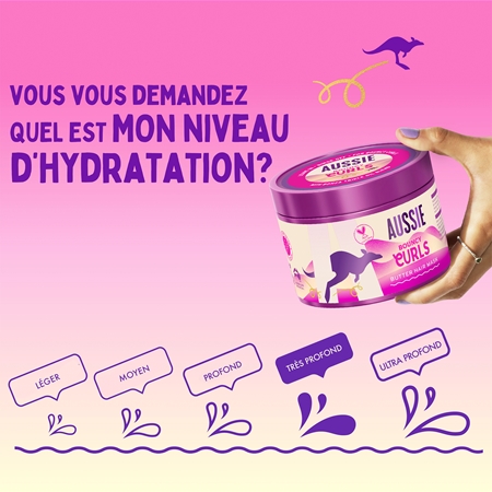Aussie Bouncy Curls masque hydratant pour cheveux bouclés