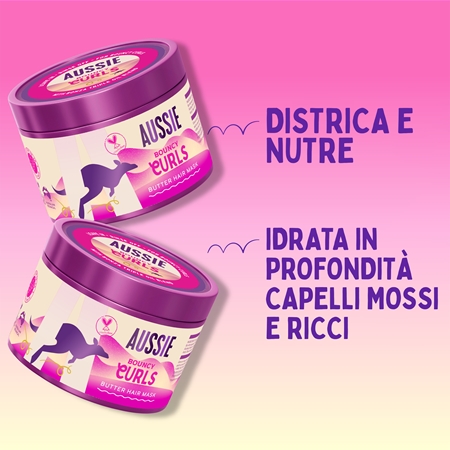 Aussie Bouncy Curls maschera idratante per i capelli ricci