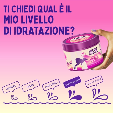 Aussie Bouncy Curls maschera idratante per i capelli ricci