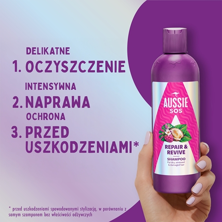 Aussie SOS Repair, Revive & Repeat zestaw upominkowy szampon do zmęczonych włosów i skóry głowy