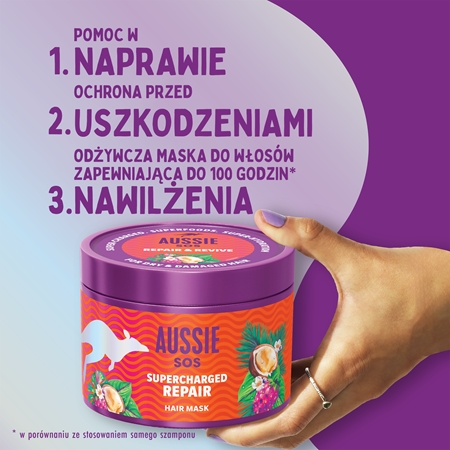 Aussie SOS Repair, Revive & Repeat zestaw upominkowy szampon do zmęczonych włosów i skóry głowy