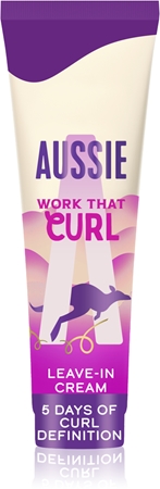 Aussie Bouncy Curls Work That Curl κρέμα χωρίς ξέβγαλμα για σπαστά και σγουρά μαλλιά