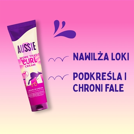 Aussie Bouncy Curls Work That Curl krem bez spłukiwania do włosów kręconych i falowanych