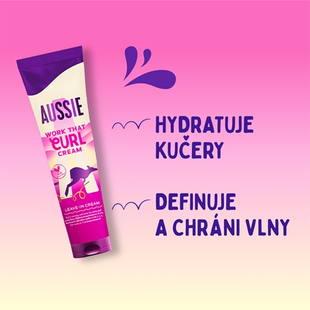 Aussie Bouncy Curls Work That Curl bezoplachový krém pre vlnité a kučeravé vlasy