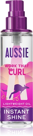 Aussie Bouncy Curls Work That Curl olio per capelli idratante e nutriente
