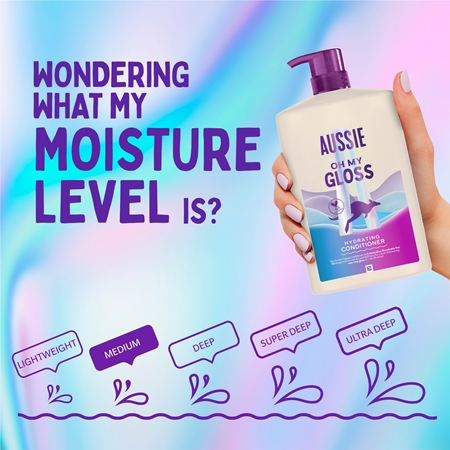 Aussie Oh My Gloss Hydrating Conditioner Brightening and Hydrating Conditioner