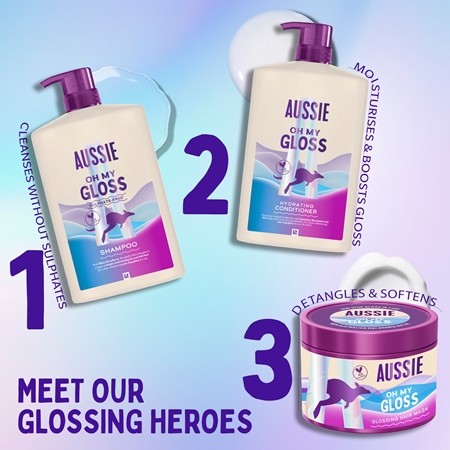 Aussie Oh My Gloss Hydrating Conditioner Brightening and Hydrating Conditioner