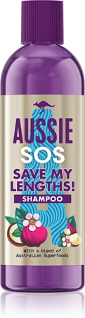 Aussie SOS Save My Lengths! Regenererande schampo för svagt och skadat hår