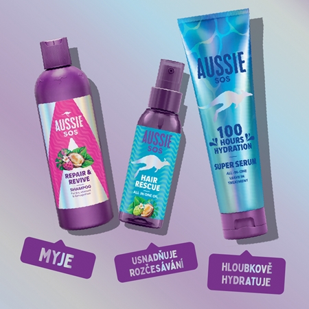 Aussie SOS Hair Rescue hydratační a vyživující olej na vlasy