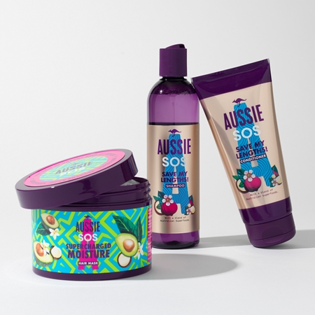 Aussie SOS Supercharged Moisture μάσκα μαλλιών