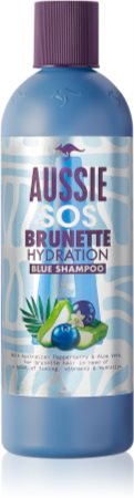 Aussie Brunette Blue Shampoo vlažilni šampon za temne lase
