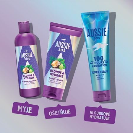Aussie SOS Blonde & Hydrate hydratační kondicionér pro blond vlasy