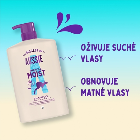 Aussie Miracle Moist hydratační šampon pro suché a poškozené vlasy