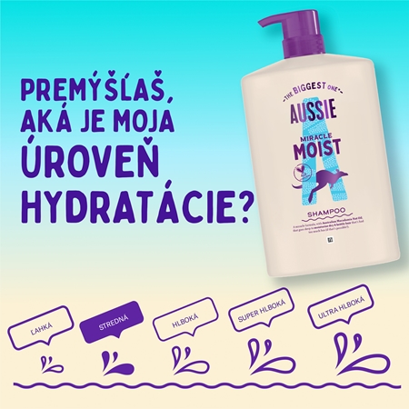 Aussie Miracle Moist sada pre hydratáciu a lesk