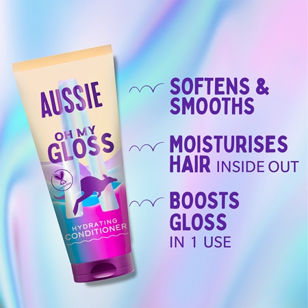 Aussie Oh My Gloss Hydrating Conditioner Lysnende og fugtgivende balsam