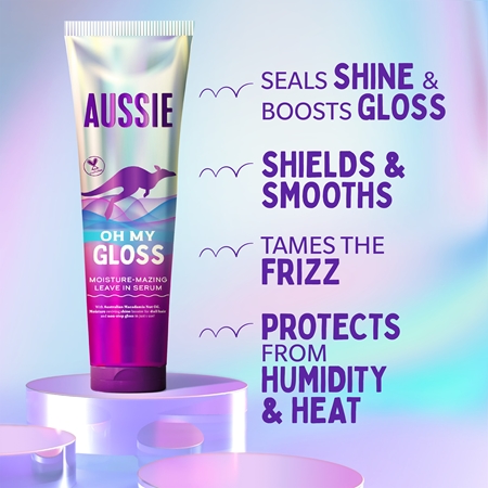 Aussie Oh My Gloss Leave In Serum Leave-in Serum Til hydrering og glans
