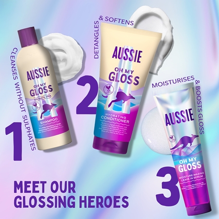 Aussie Oh My Gloss Leave In Serum Leave-in Serum Til hydrering og glans