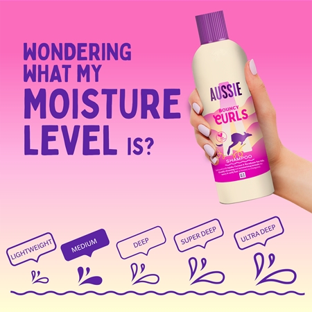 Aussie Bouncy Curls intensely hydrating shampoo for wavy and curly hair