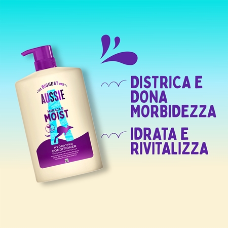 Aussie Miracle Moist balsamo idratante per capelli rovinati e secchi