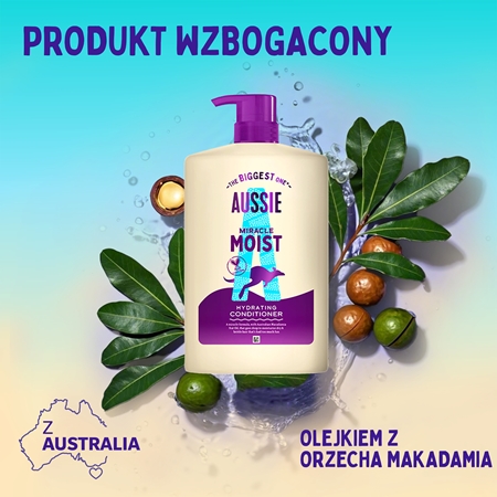 Aussie Miracle Moist zestaw nawilżające i nadające blask