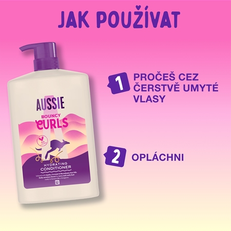 Aussie Bouncy Curls hydratační kondicionér pro kudrnaté vlasy