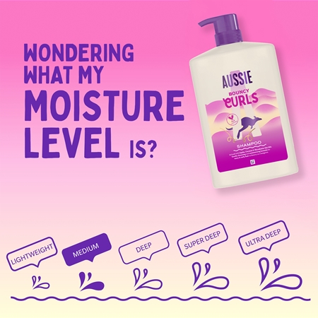 Aussie Bouncy Curls intensely hydrating shampoo for wavy and curly hair