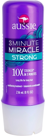 Aussie 3 Minute Miracle Strong condicionador para cabelos danificados com atuação profunda em três minutos