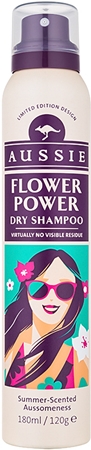 Aussie Flower Power suchy szampon o delikatnym, kwiatowym zapachu