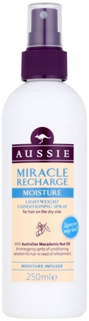 Aussie Miracle Moist après-shampoing sans rinçage en spray pour cheveux secs