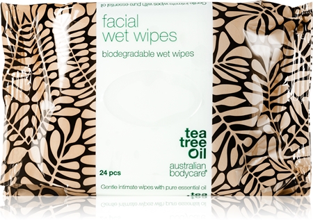 Australian Bodycare Tea Tree Oil toalhetes de limpeza e desmaquilhantes para rosto
