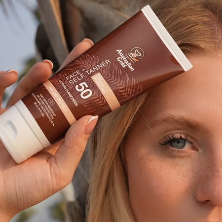 Australian Gold Face + Self Tanner Self-Tanning Face Lotion