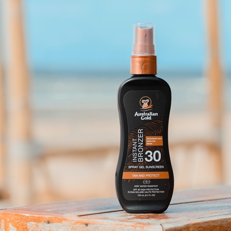 Australian Gold Instant Bronzer Sunscreen with bronzer